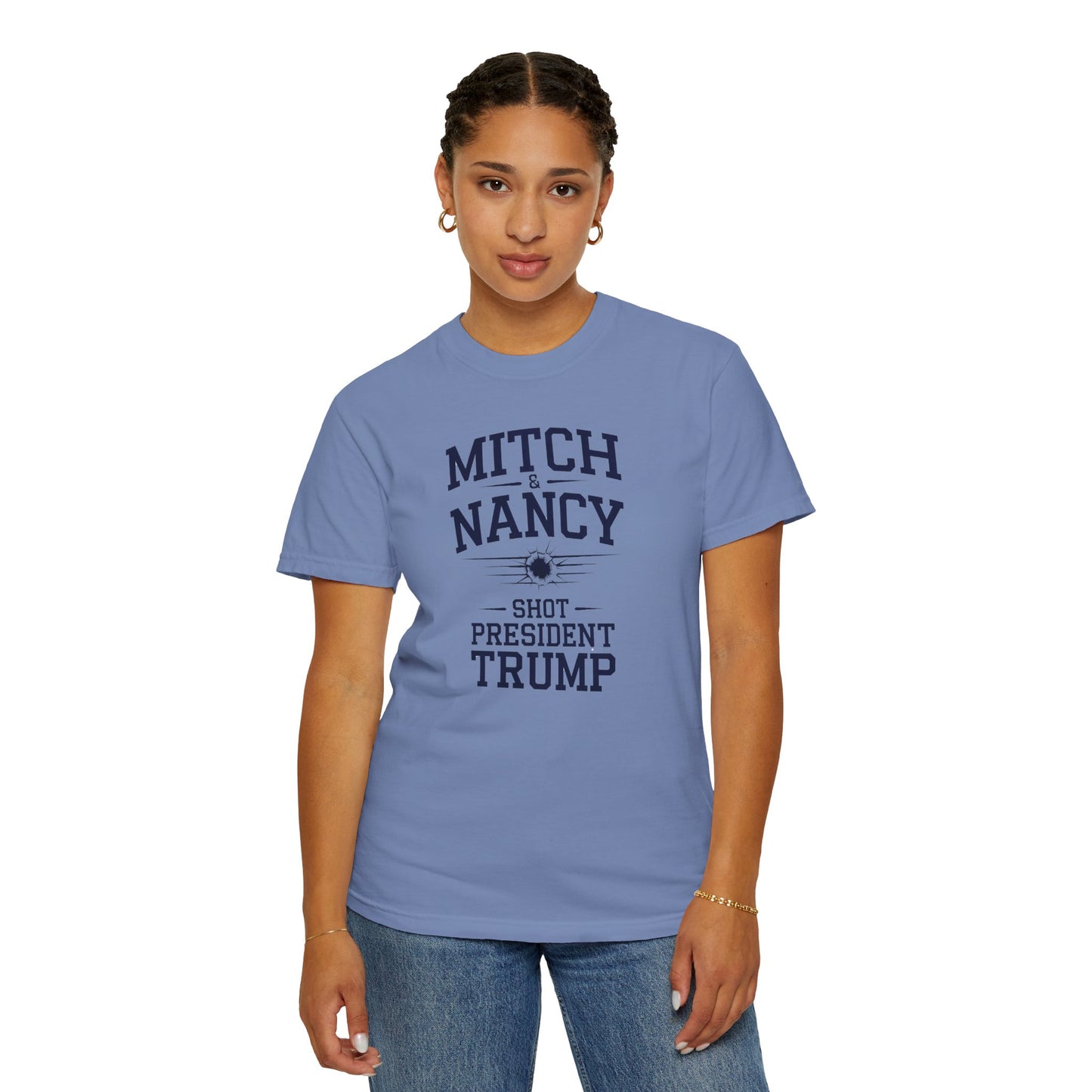 "Mitch & Nancy Shot President Trump", Unisex T-shirt