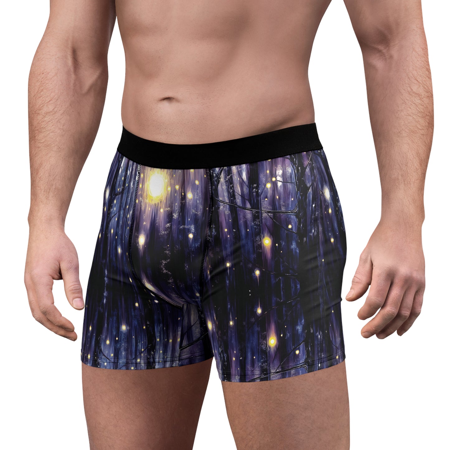 "Lights of the Forest", Men's Boxer Briefs