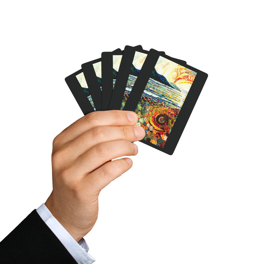 "Isles of the Norse-Gaels", Fine Art Playing Cards (Void Black)