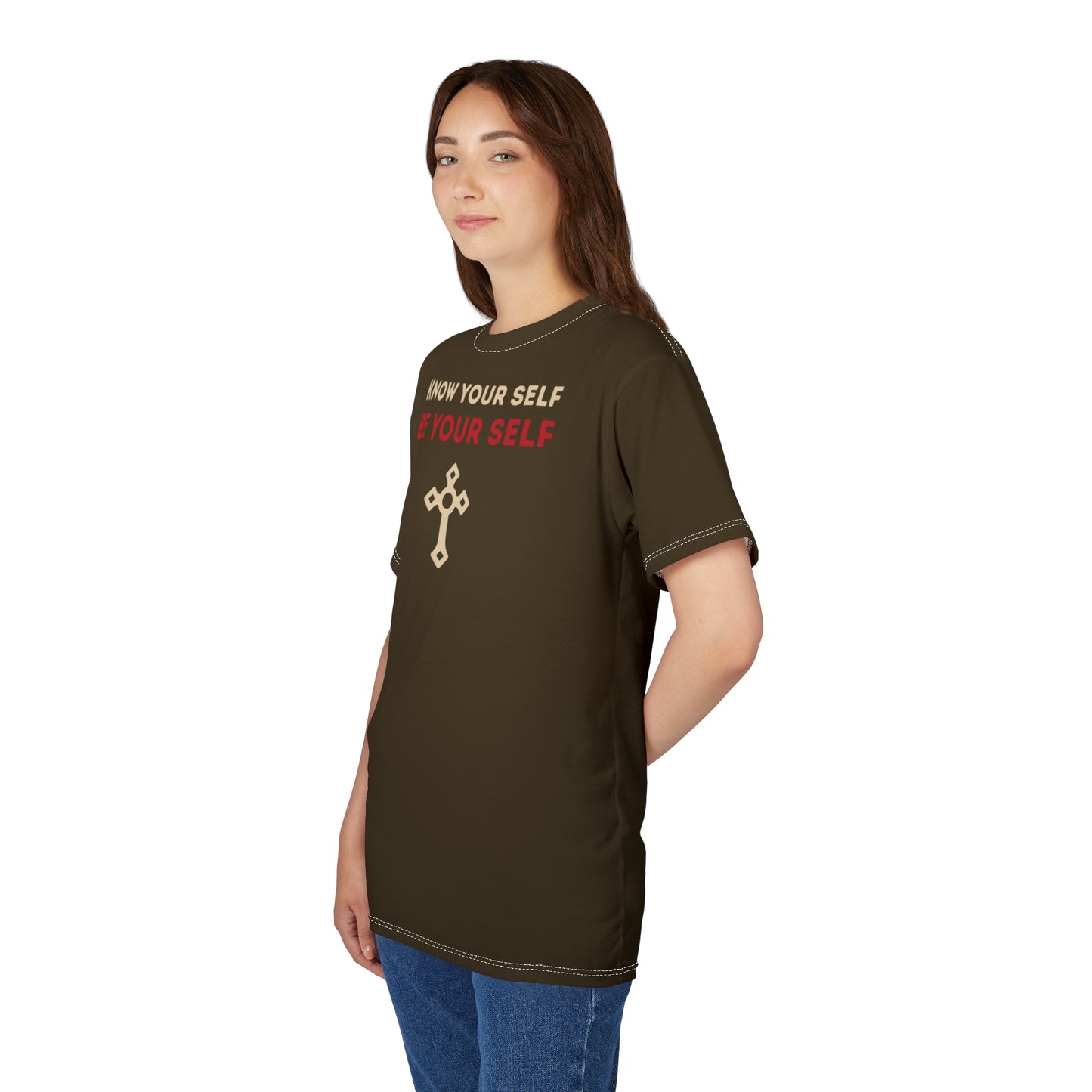 "Know Your Self", Unisex T-shirt (Ashgold)