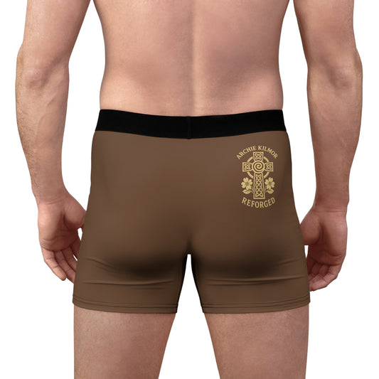 "Archie Kilmor Cross - Reforged" #01, Men's Boxer Briefs (Coffee Brown)