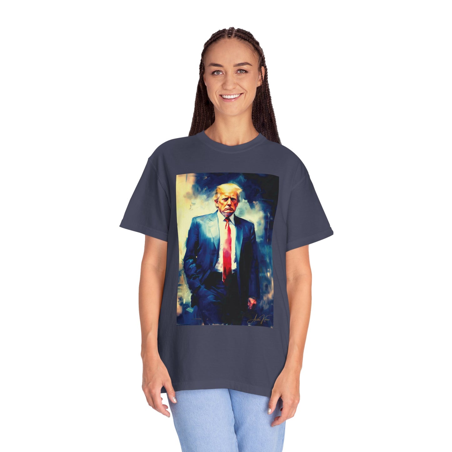 "Trump Portrait No. 6", Unisex T-shirt (Dark Colors)