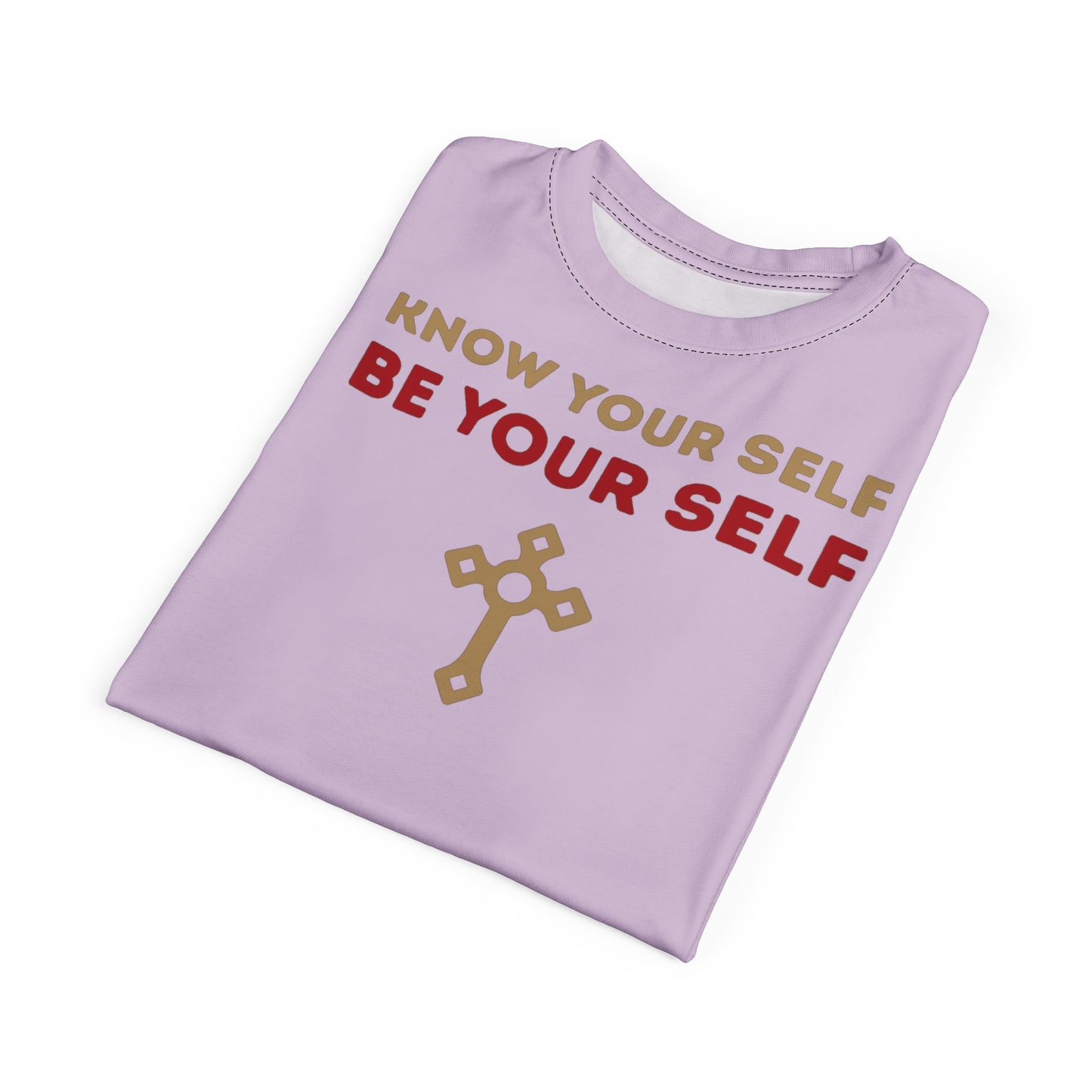 "Know Your Self", Unisex T-shirt (Floridian Blush)