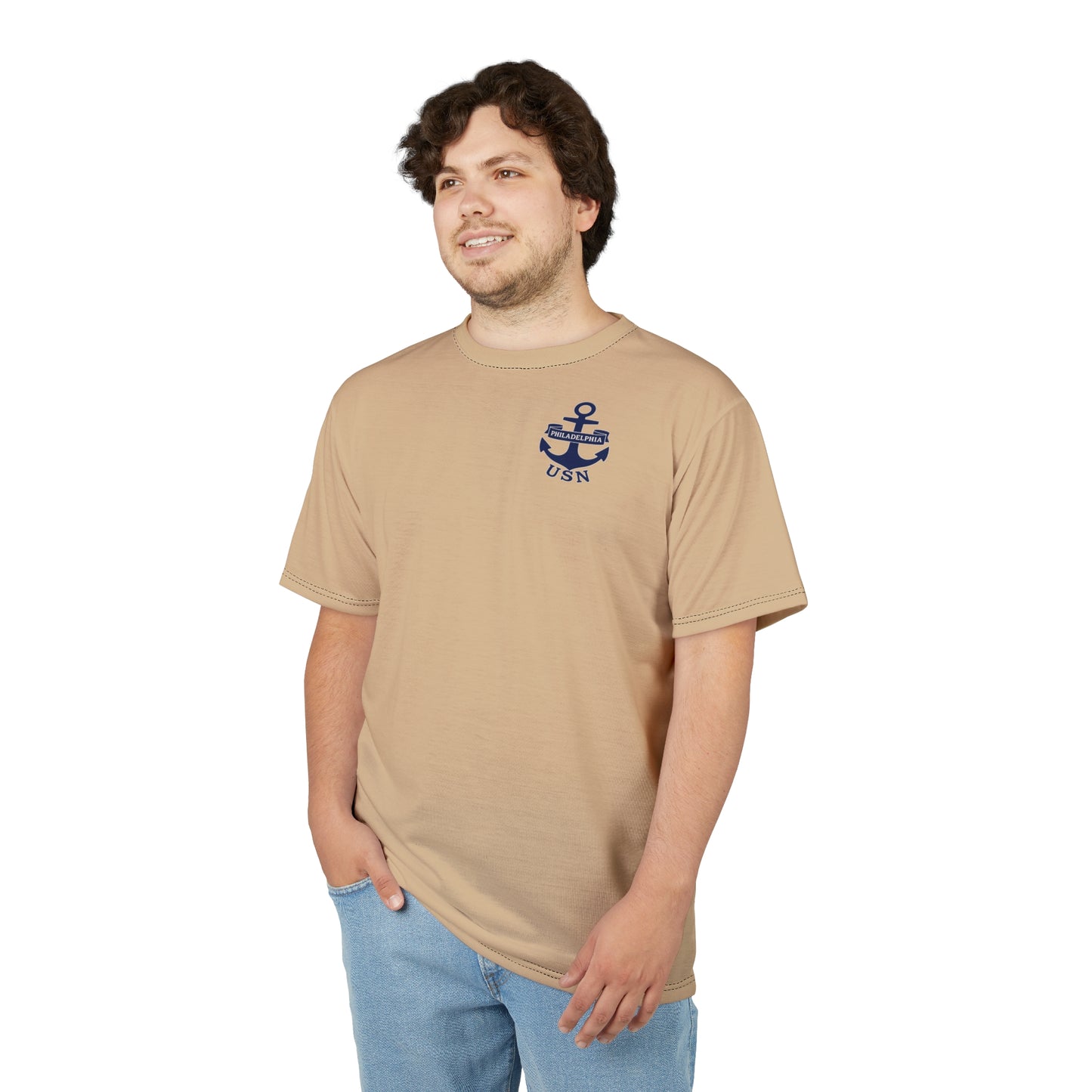"USN Anchor", Unisex T-shirt (Sailor's Rope)