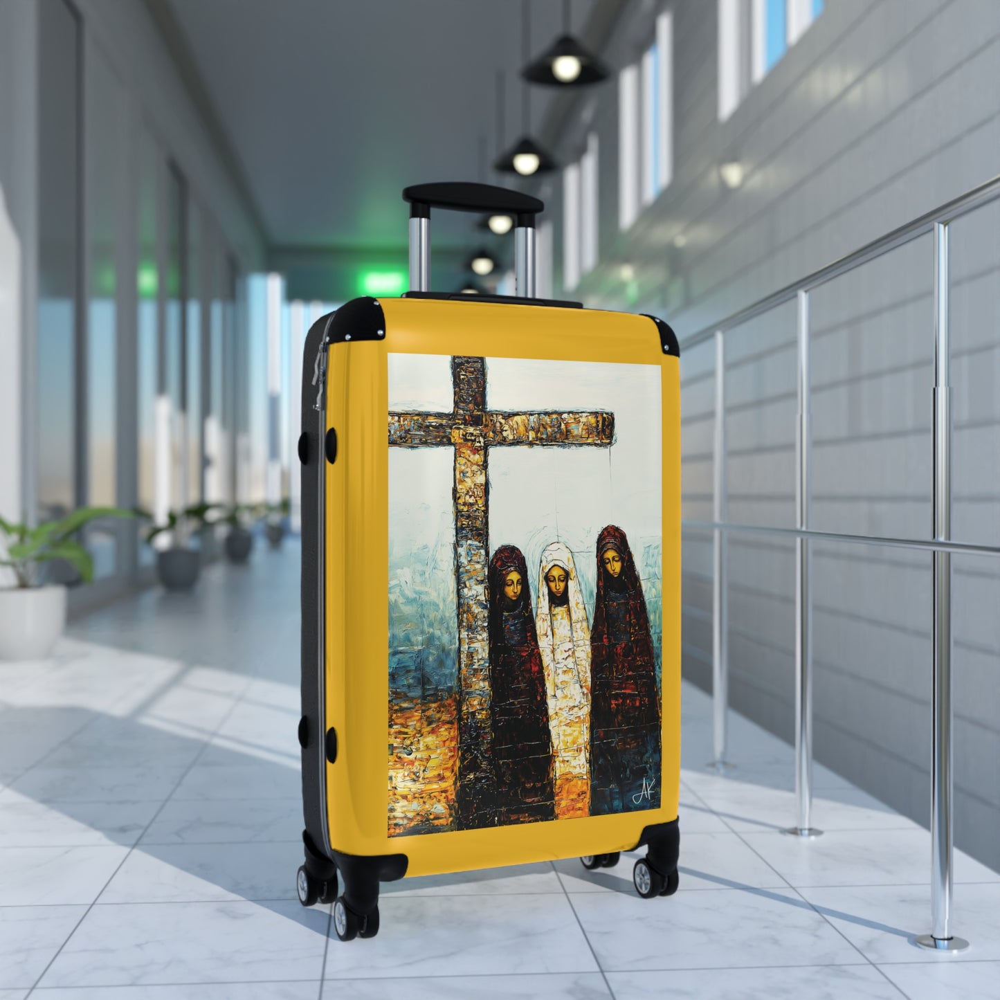 "At-the-Foot of the Cross - John 19:25", Suitcases (Yellow)