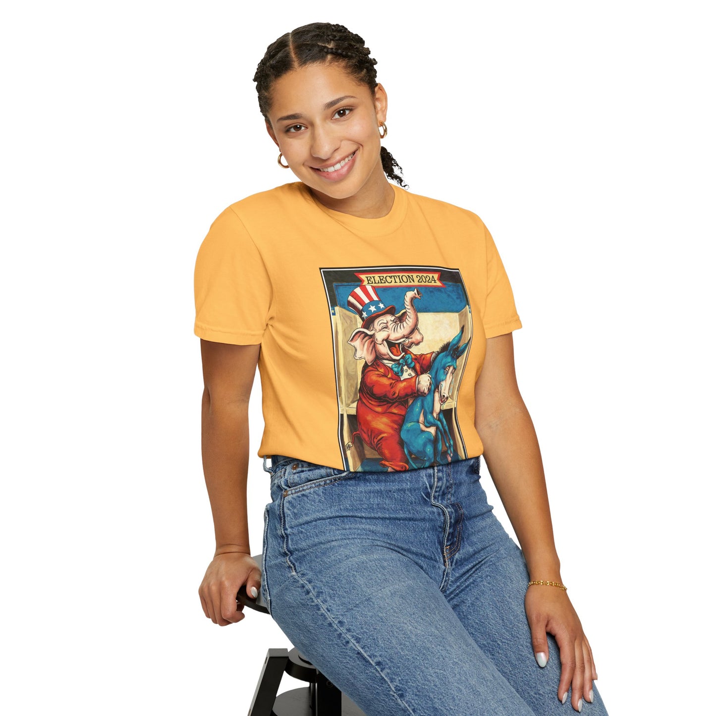"MAGA Spanked the Donkeys 2024", Unisex T-shirt (Light Colors)