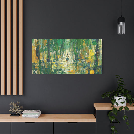 "Child of Green Rains", Fine Art Matte Canvas, Stretched, 1.25"