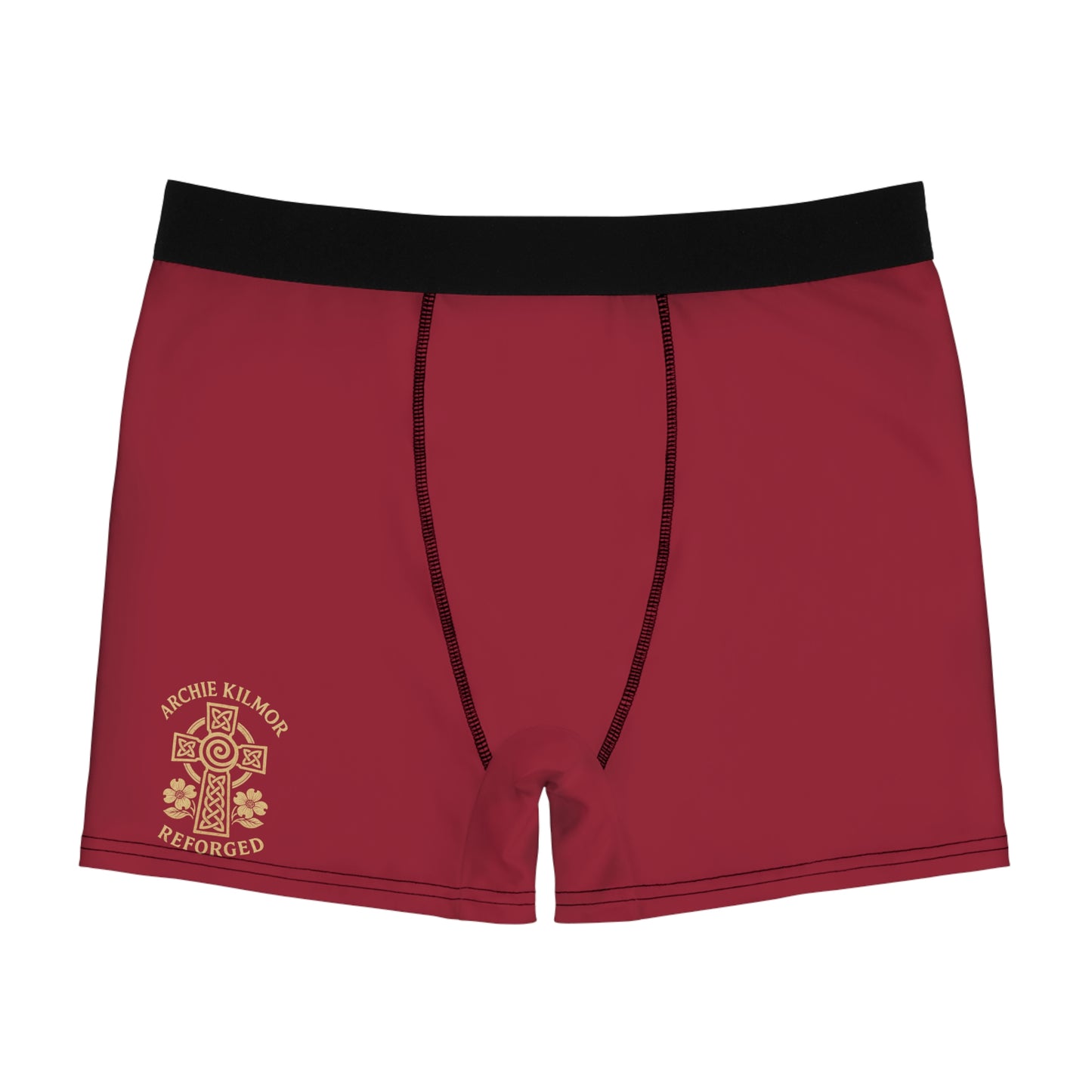 "Archie Kilmor Cross - Reforged" #01, Men's Boxer Briefs (Harvard Red)