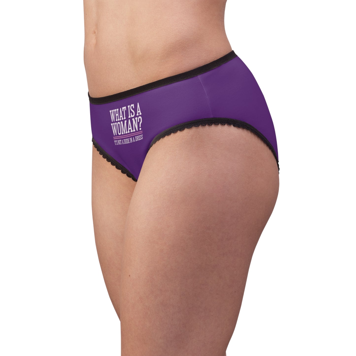 "What is a Woman" #02, Women's Briefs (Jacaranda Midnight)