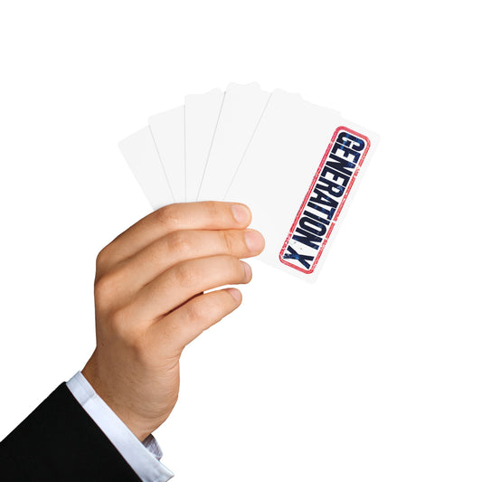 "Generation X", Retro Playing Cards (Pure White)
