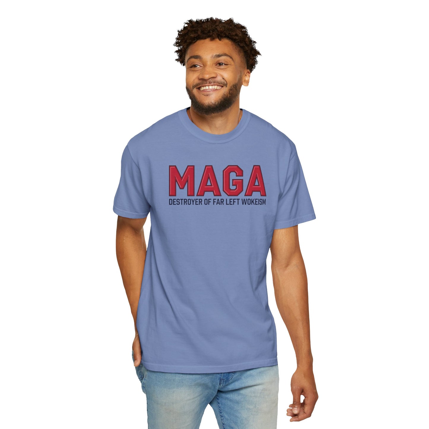 "MAGA - Destroyer of Far Left Wokeism", Unisex T-shirt