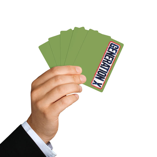 "Generation X", Retro Playing Cards (70's Light Green)