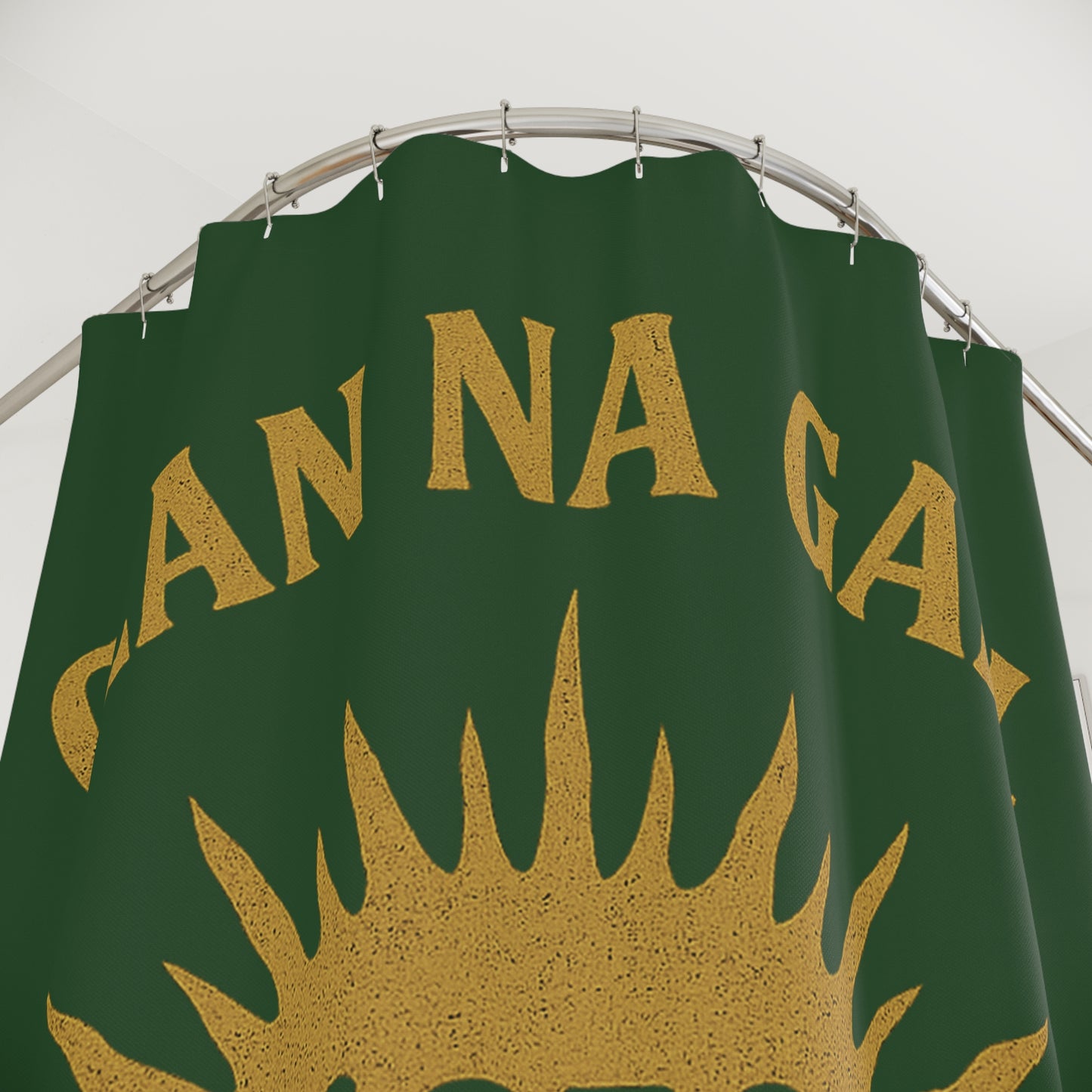 "Clan na Gael - Irish American", Shower Curtains (Brithemain Green)