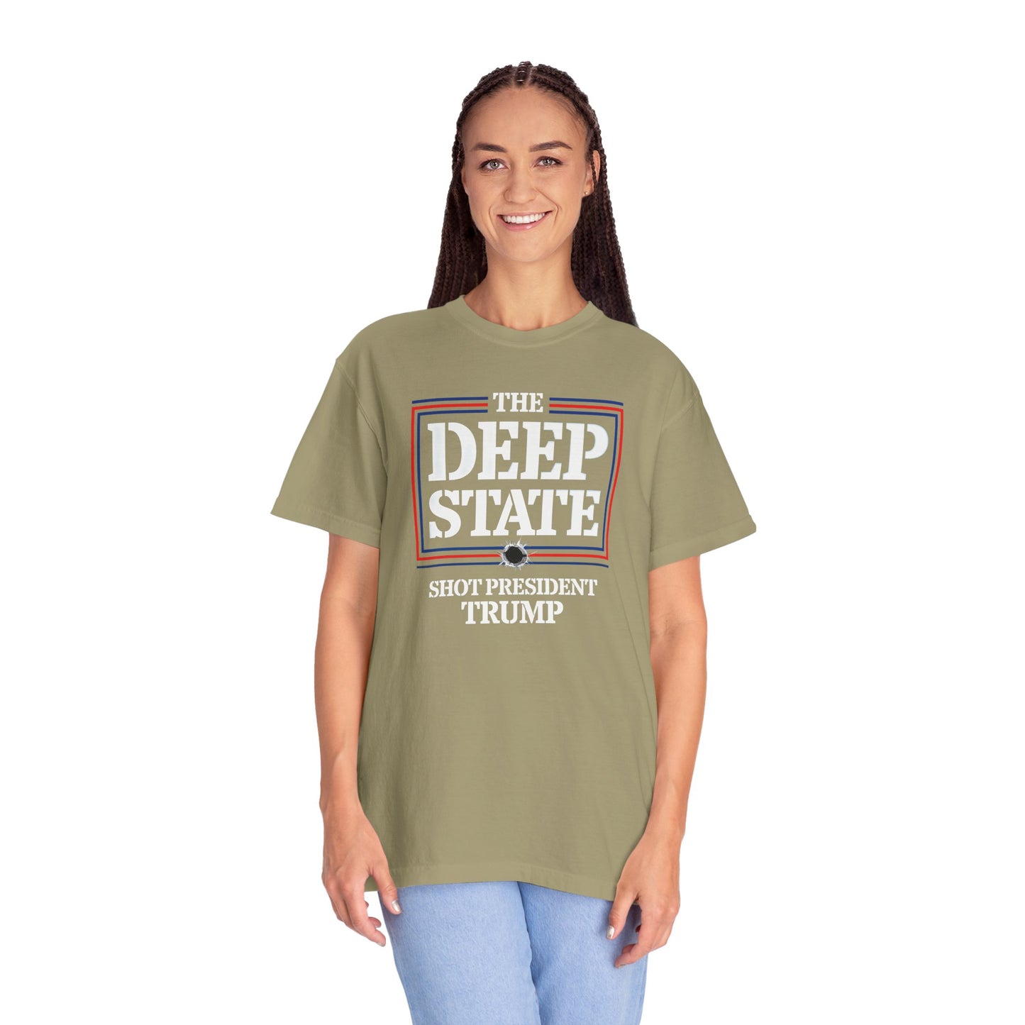 "The Deep State Shot President Trump" #01, Unisex T-shirt