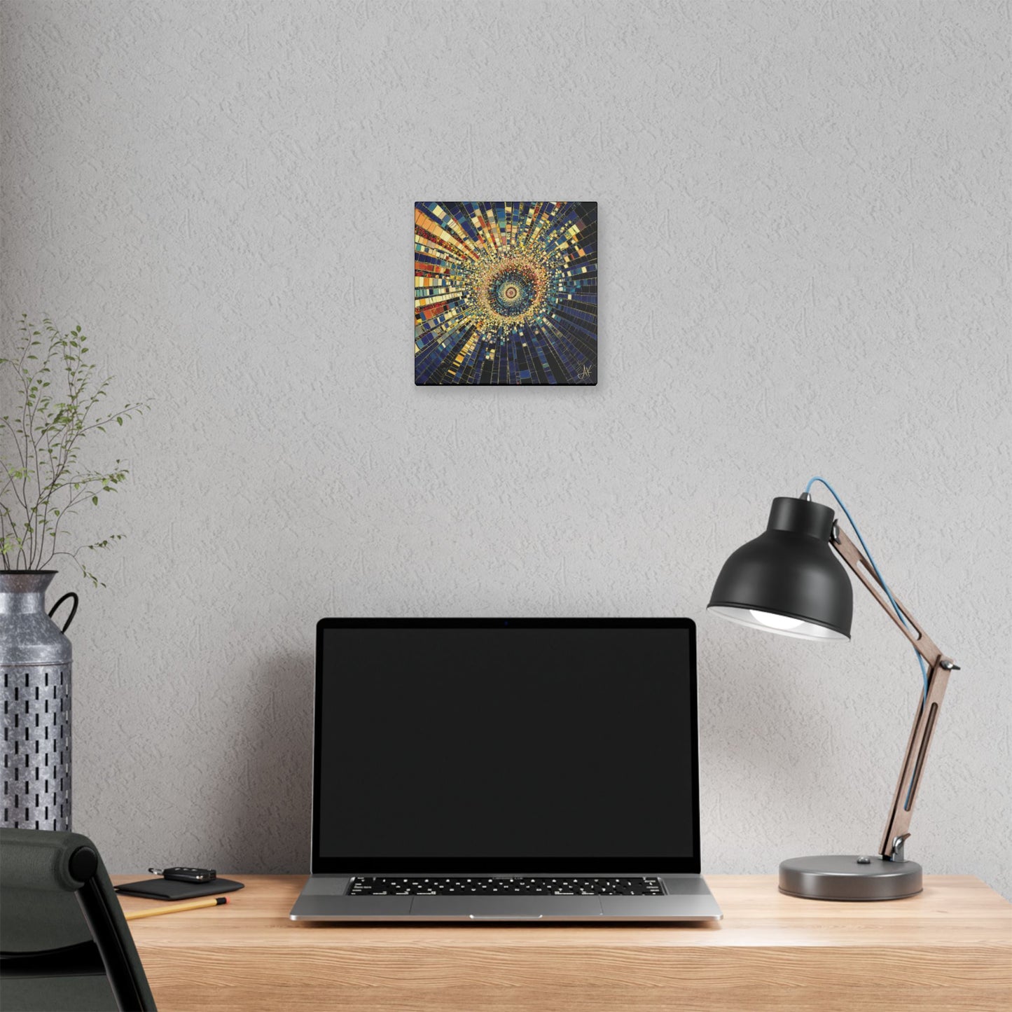 "Mosaic Burst", Stretched Classic Canvas Fine Art Print