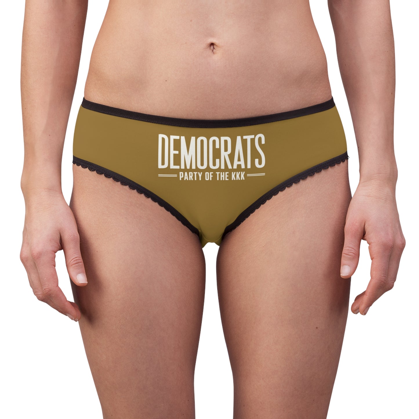 "Democrats - Party of the KKK", Women's Briefs (Sigil Core Gold)