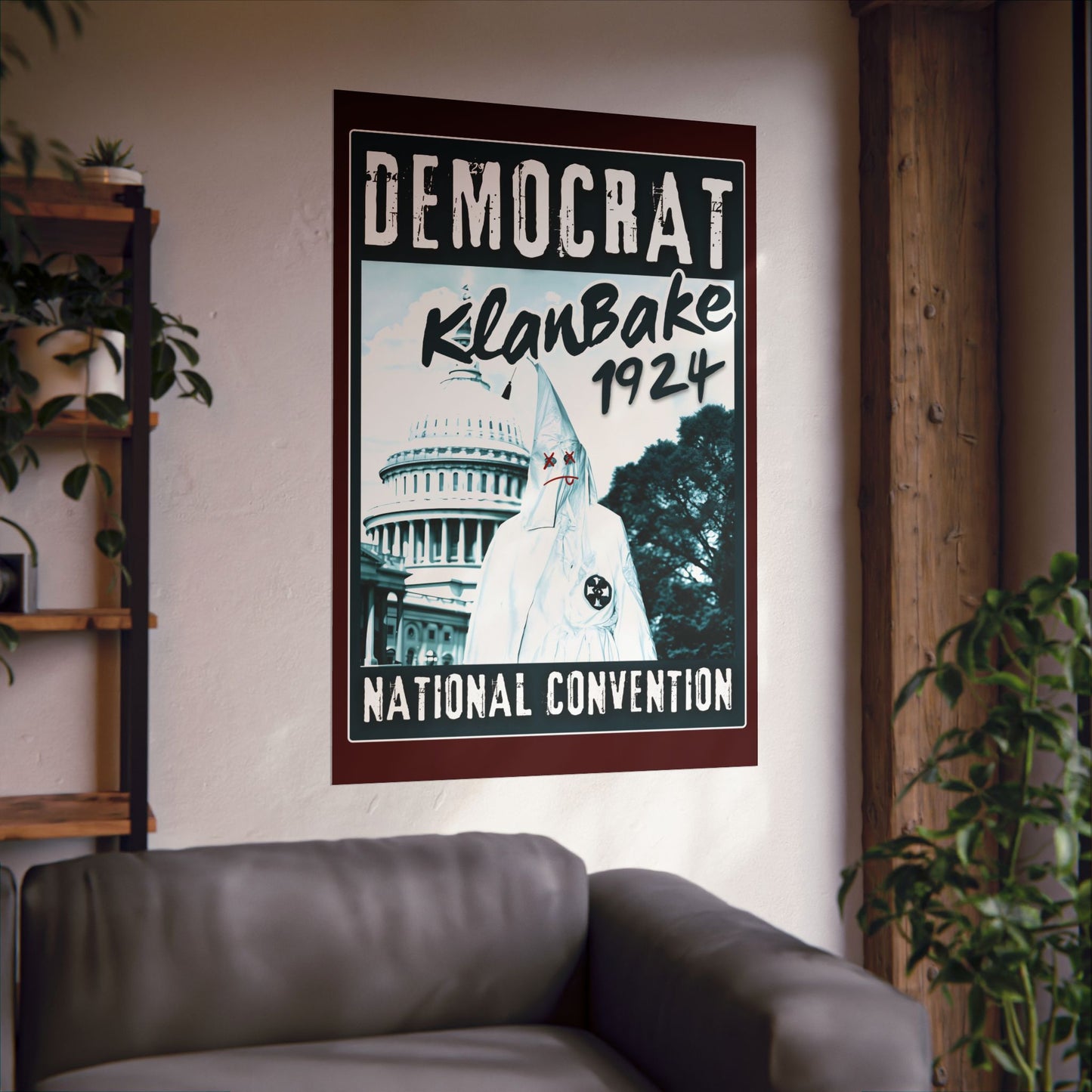 "Democrat KlanBake 1924", Matte Poster (Nine Tails Red)
