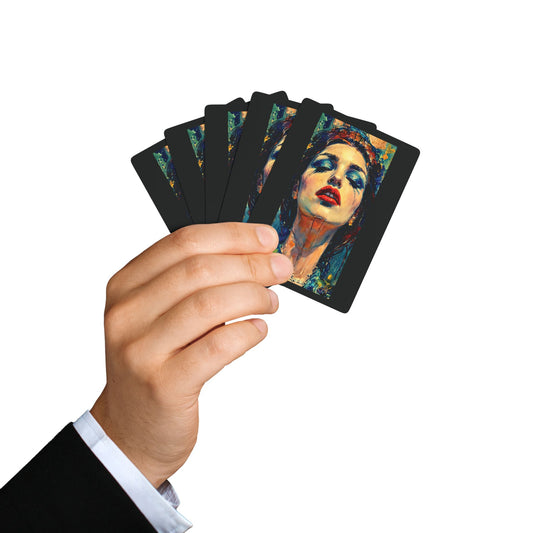 "Fallen Redemption", Fine Art Playing Cards (Void Black)