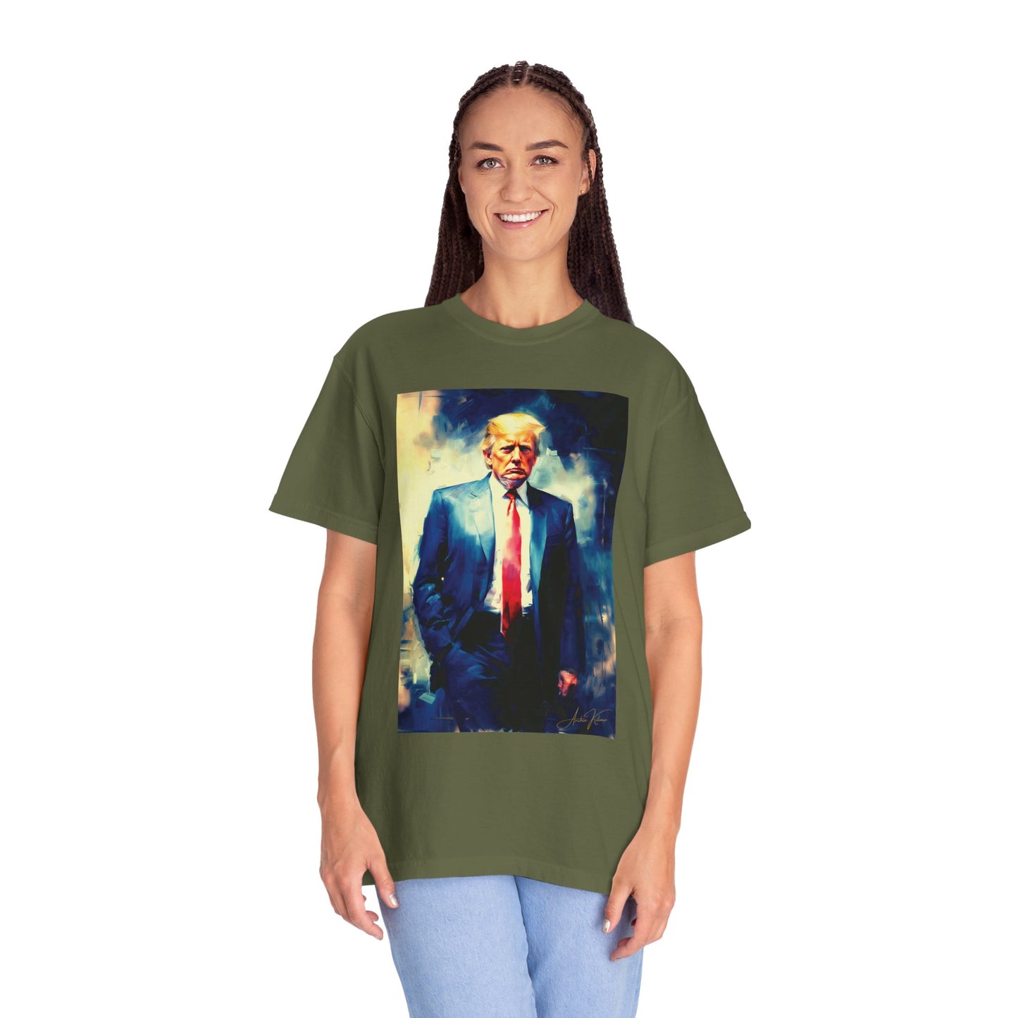 "Trump Portrait No. 6", Unisex T-shirt (Dark Colors)