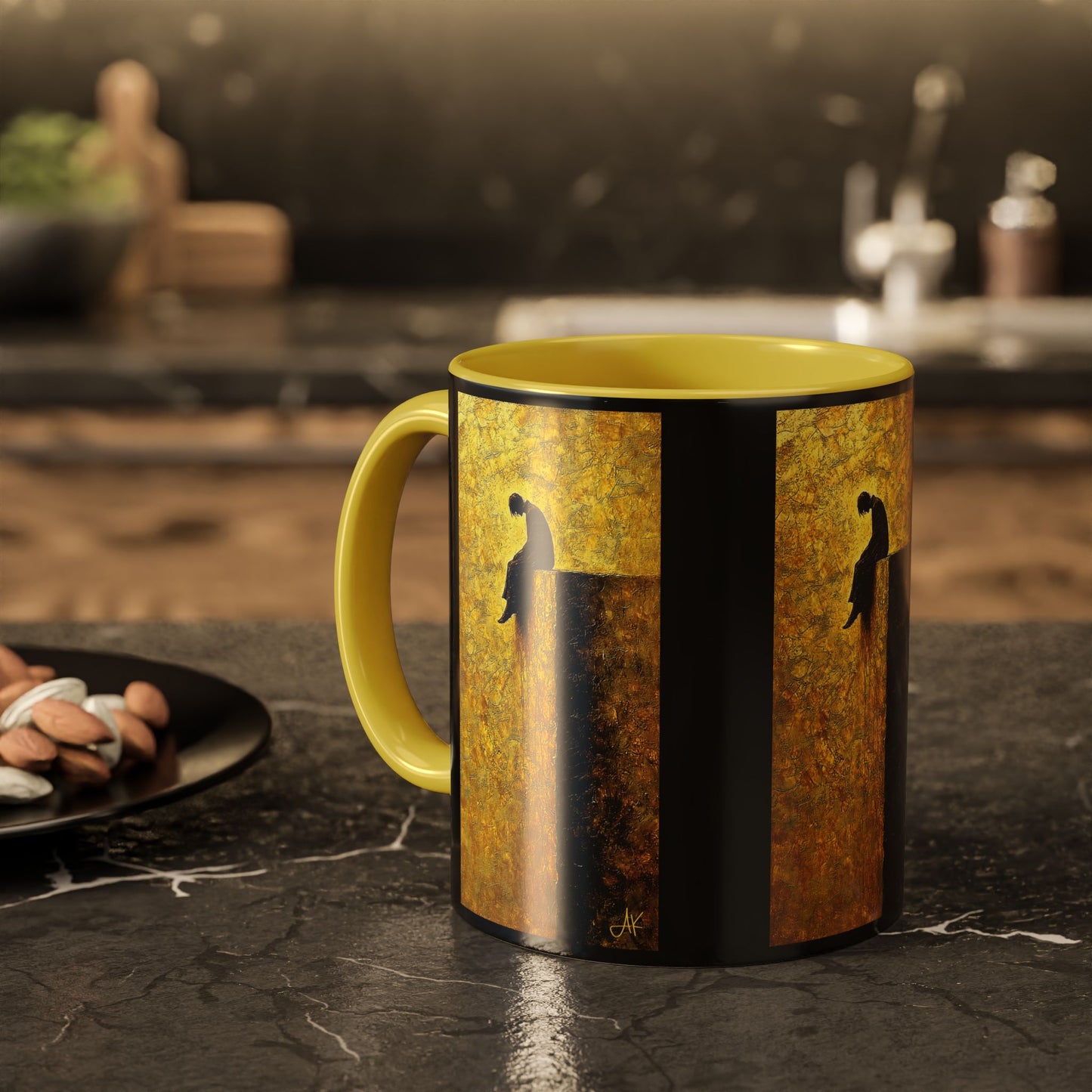 "In Darkest Hour He Is With Me", Colorful Mugs (11oz, 15oz)