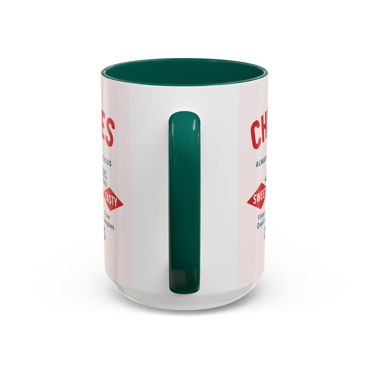 "Delicious Cherries", Colorful Mugs (11oz, 15oz) (Sea Salt Sherbet)