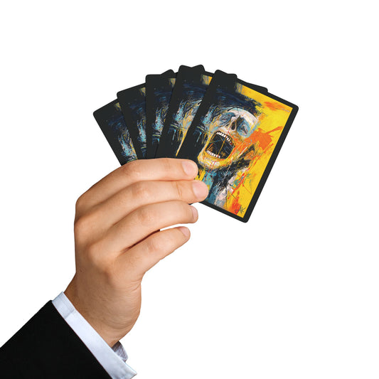 "Behind the Facade", Fine Art Playing Cards (Void Black)