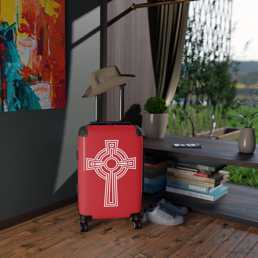 "A Simple High Cross", Suitcases (Dark Red)
