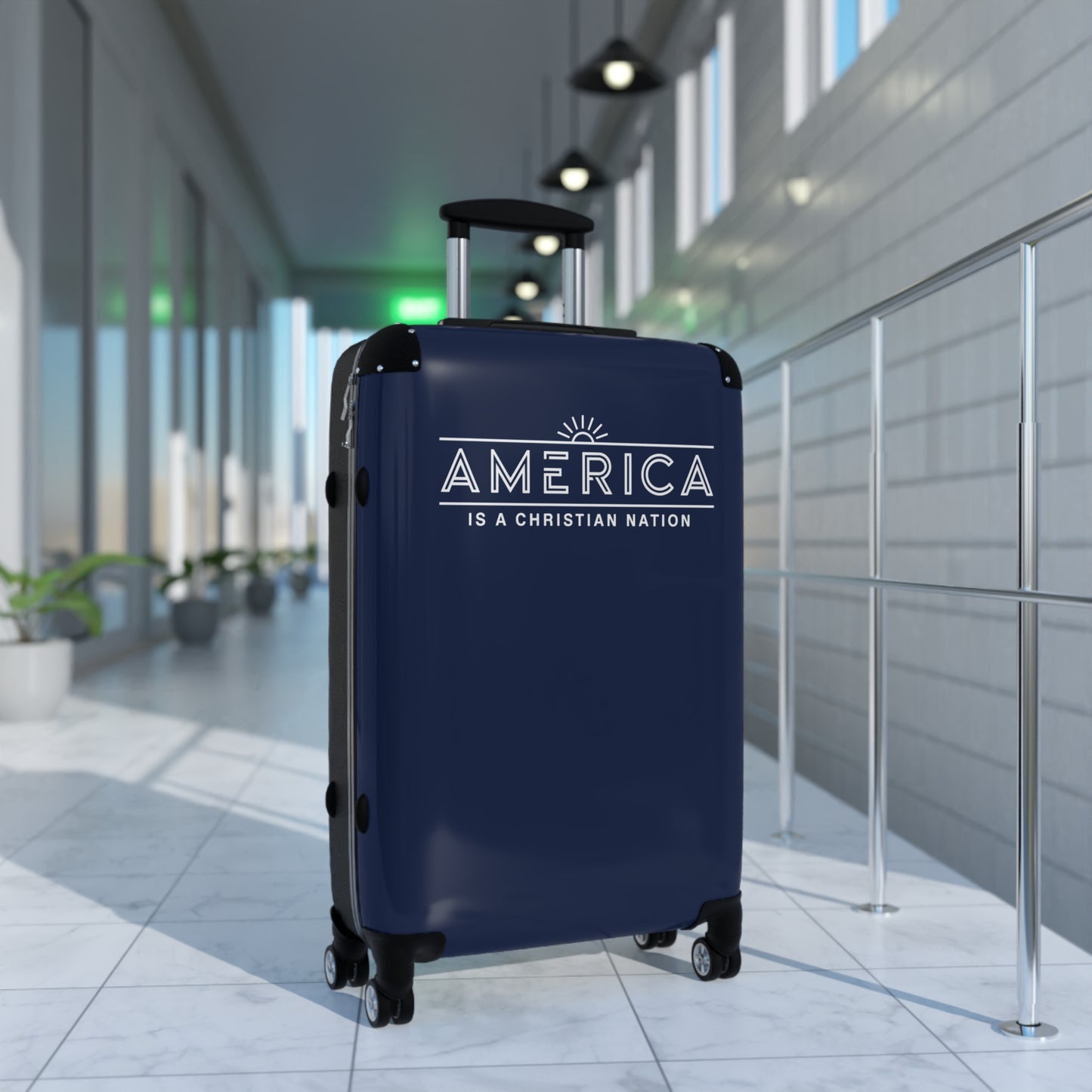 "America is a Christian Nation", Suitcases (Dark Blue)
