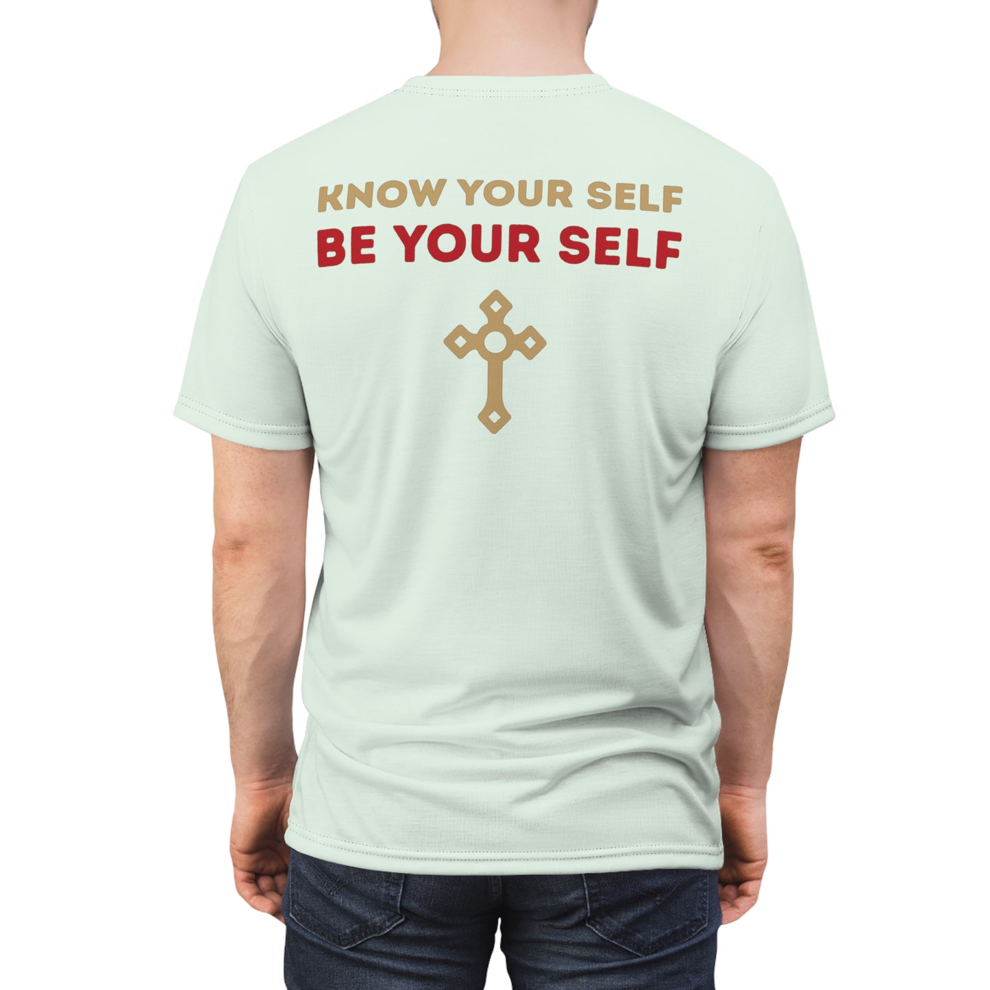 "Know Your Self", Unisex T-shirt (Spring Mint)