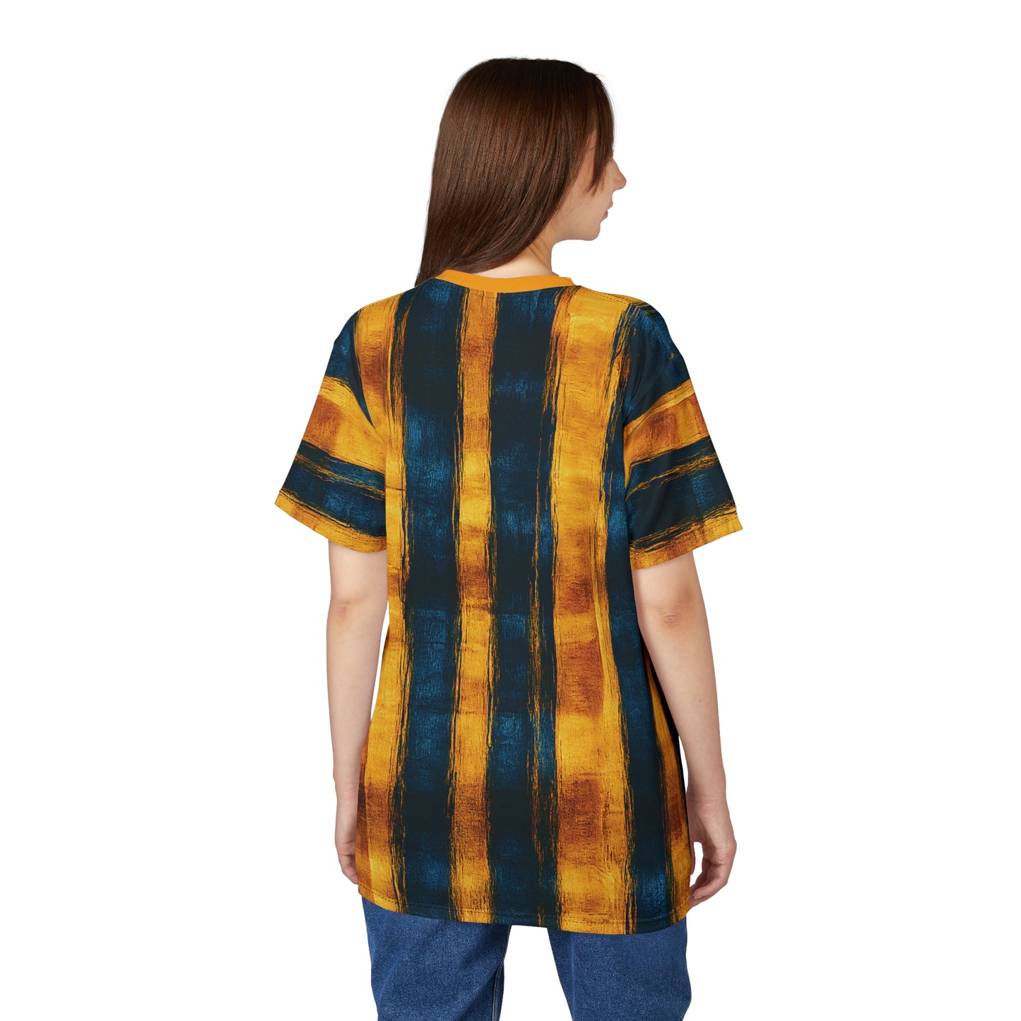 "Paleo Wolf Clan", Unisex Tee (Deep Golden Yellow Collar)