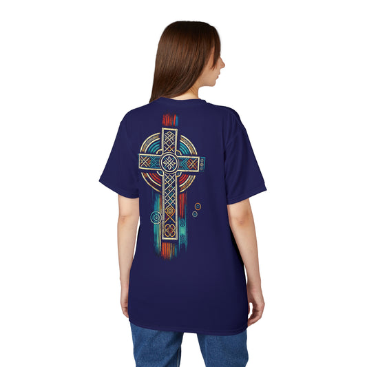 "Ancestral Faith", Unisex Tee (Obsidian Blue)