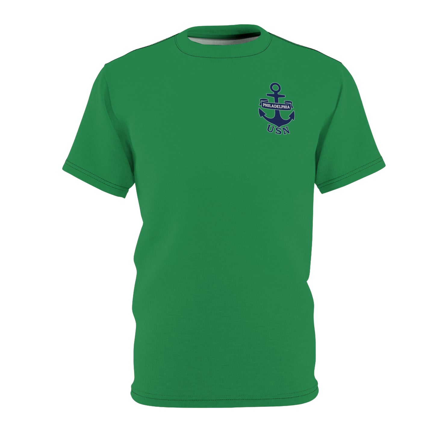 "USN Anchor", Unisex T-shirt (Bottle Glass)