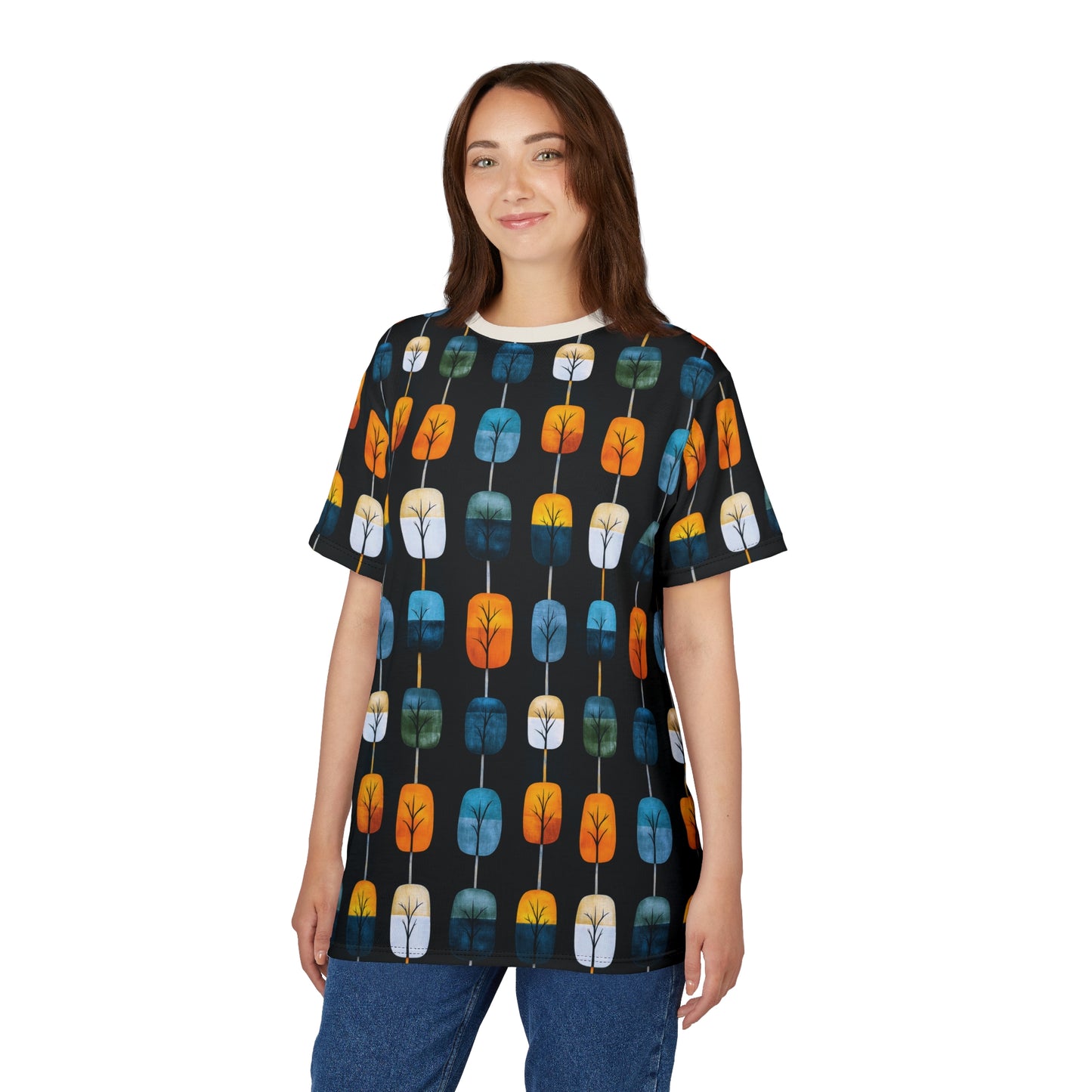 "Skyroot Grove", Unisex Tee (Bone White Collar)