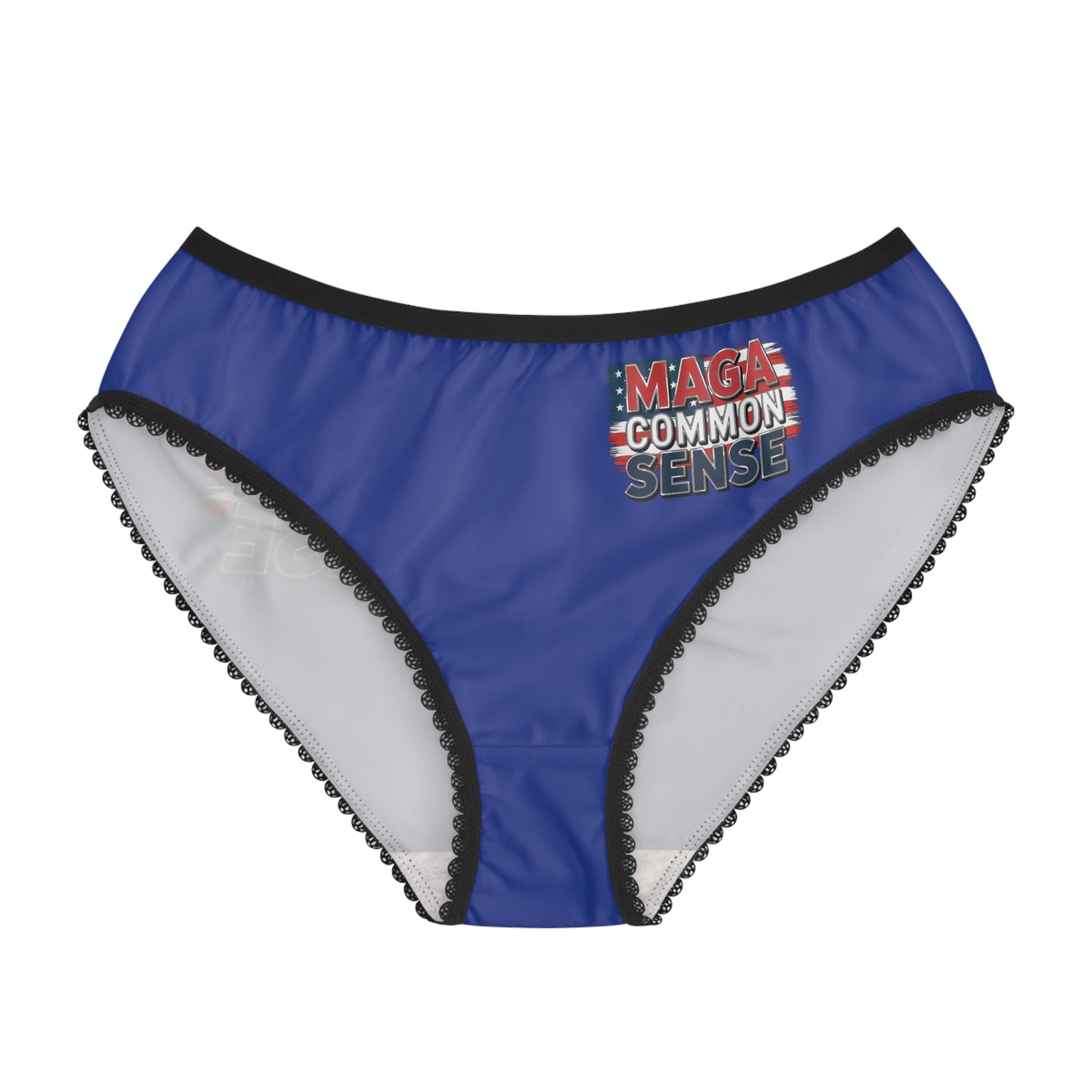 "MAGA Common Sense" #01, Women's Briefs (Patriot Blue)
