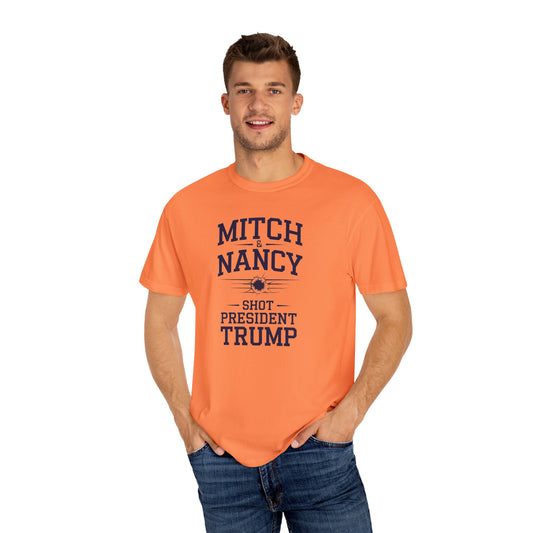 "Mitch & Nancy Shot President Trump", Unisex T-shirt