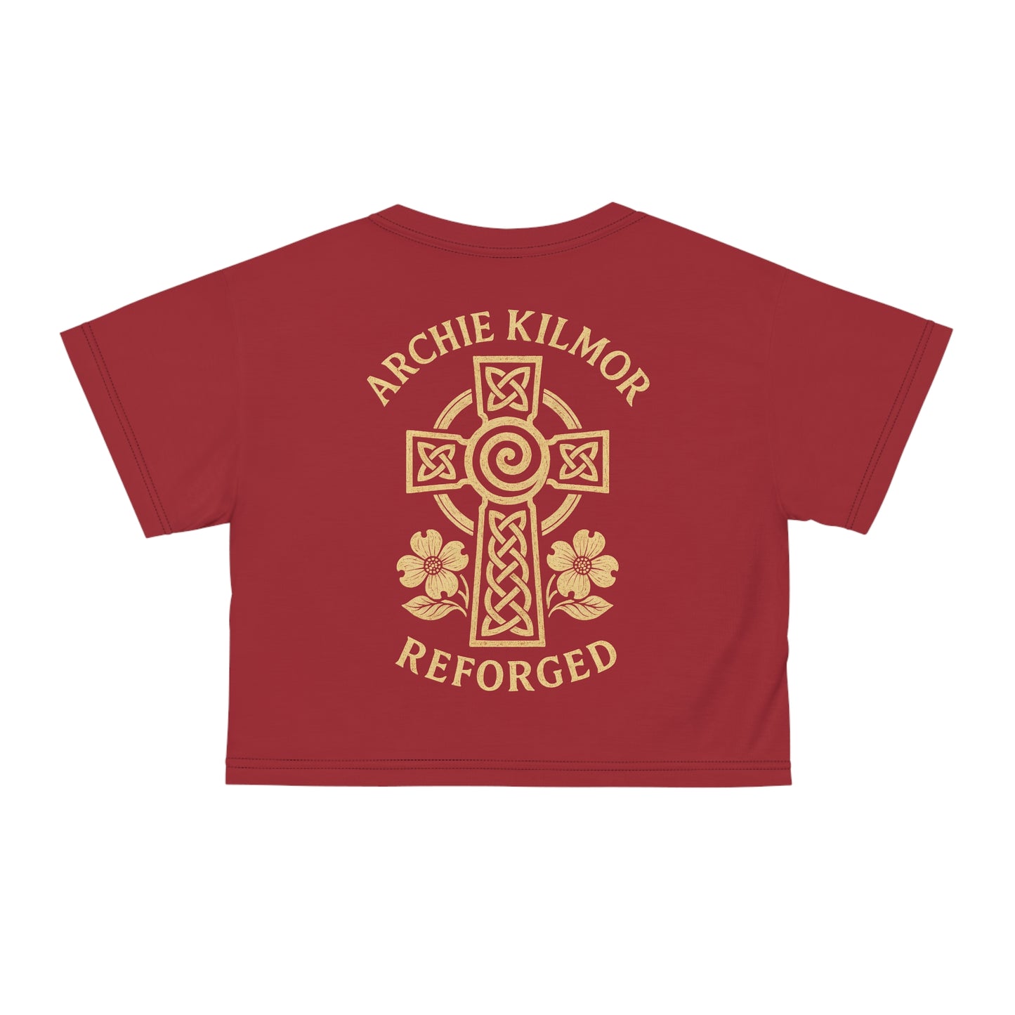 "Archie Kilmor Cross - Reforged" #01, Crop Tee (Cherry Red)