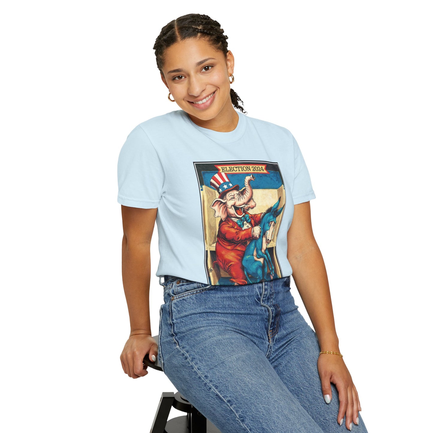 "MAGA Spanked the Donkeys 2024", Unisex T-shirt (Light Colors)