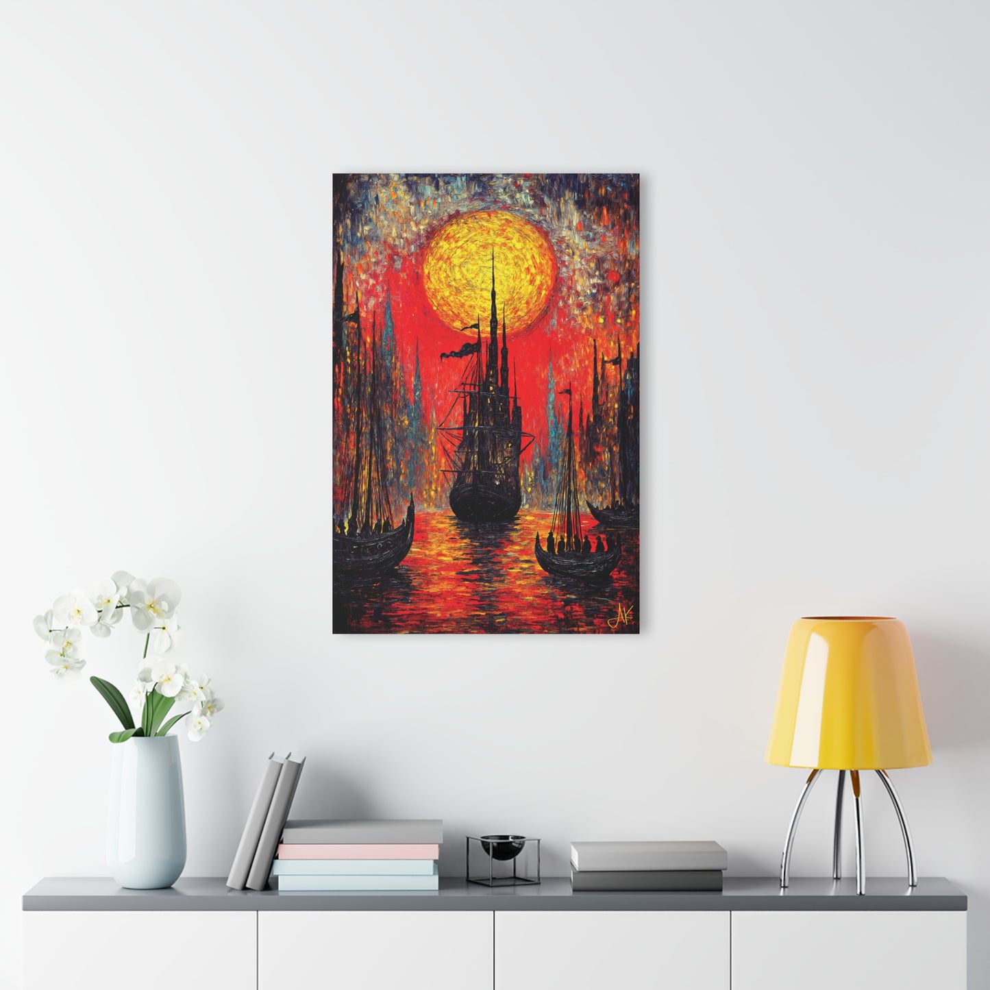 "Exiles in Chains - Portsmouth 1787", Fine Art Acrylic Prints (French Cleat Hanging)