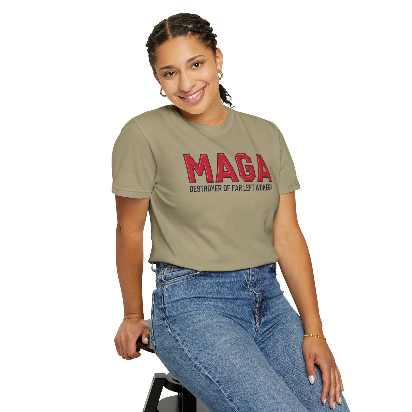 "MAGA - Destroyer of Far Left Wokeism", Unisex T-shirt