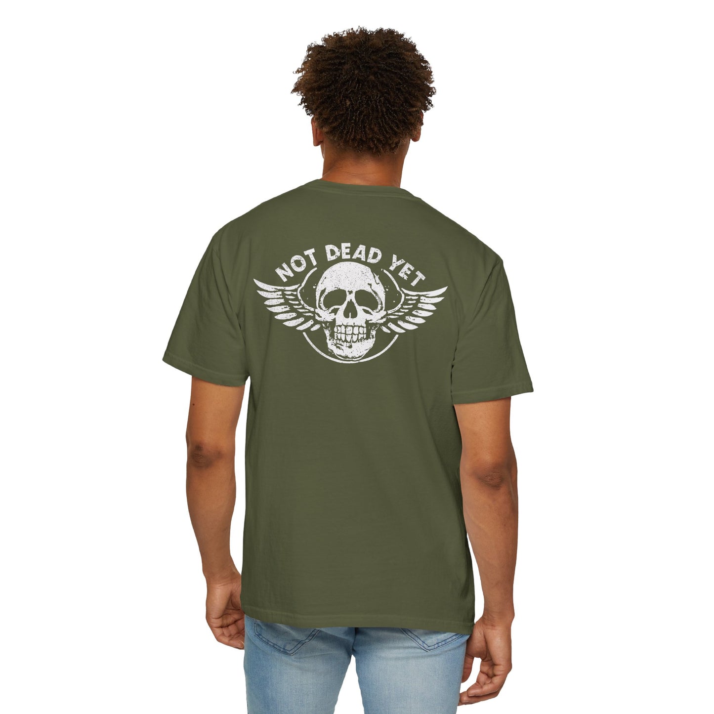 "Not Dead Yet - Winged Skull", Unisex T-shirt