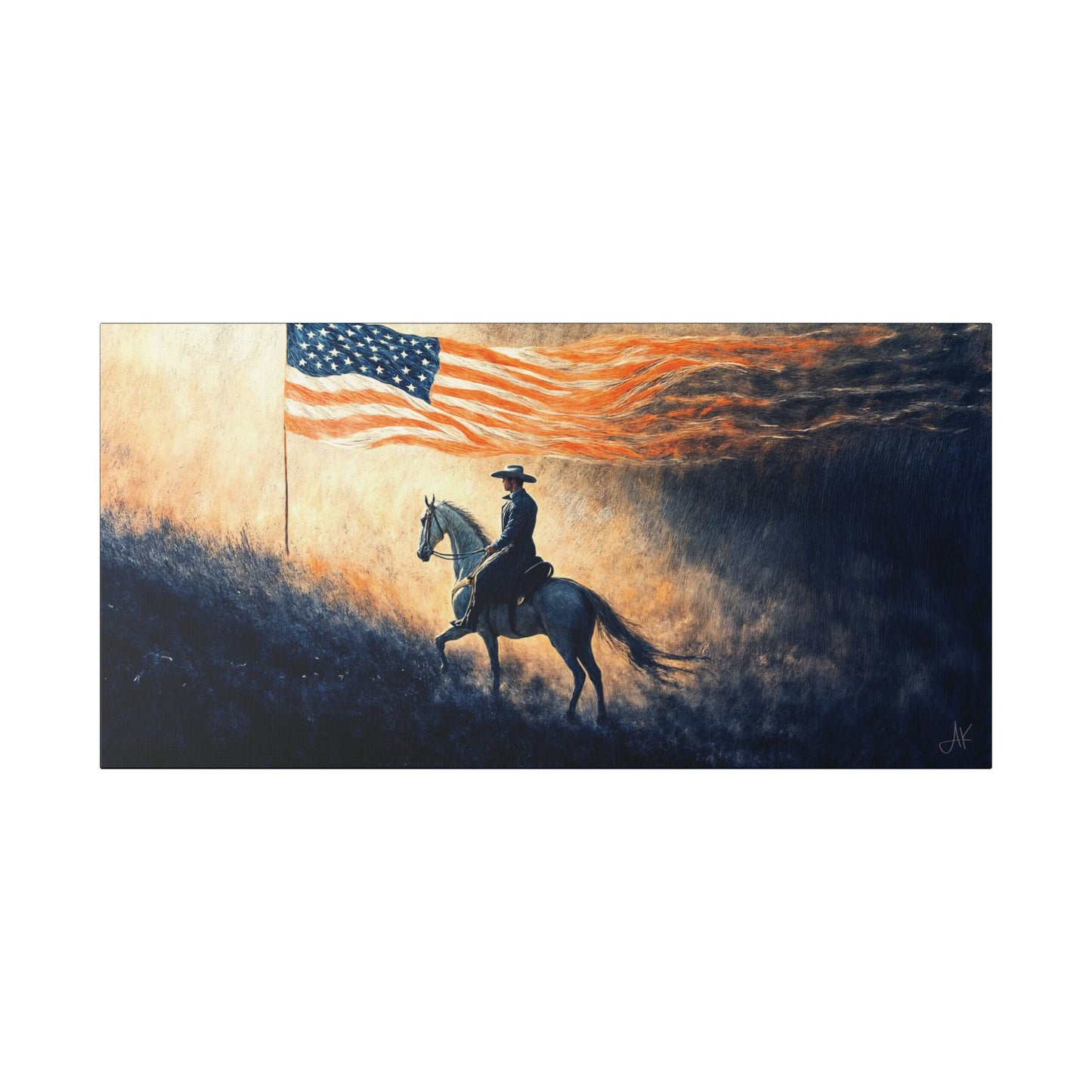 "Liberty under God", Stretched Classic Canvas Fine Art Print
