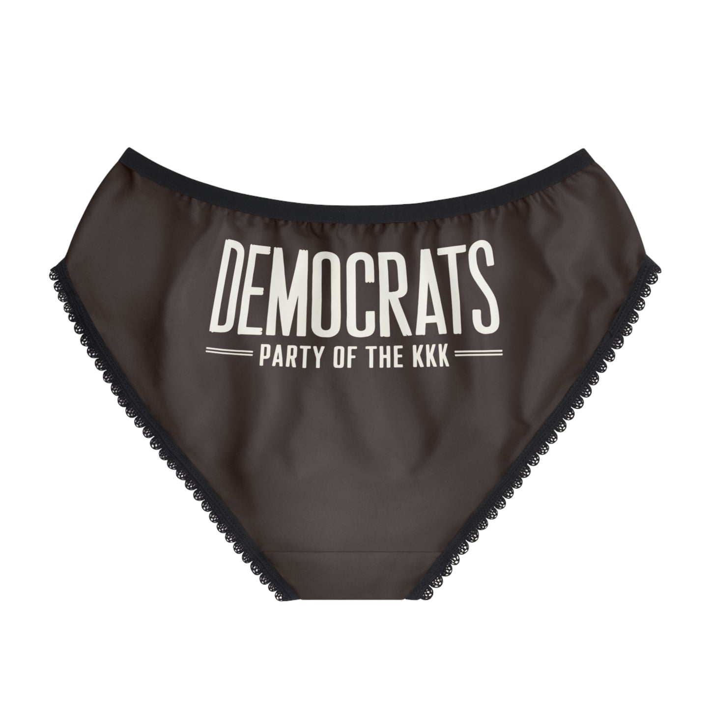 "Democrats - Party of the KKK", Women's Briefs (Rich Soil Brown)