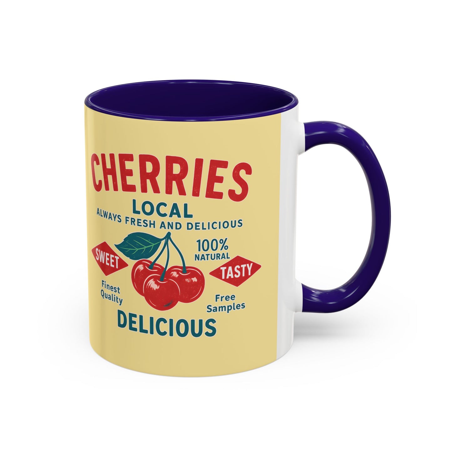 "Delicious Cherries", Colorful Mugs (11oz, 15oz) (Sanctum Veil)