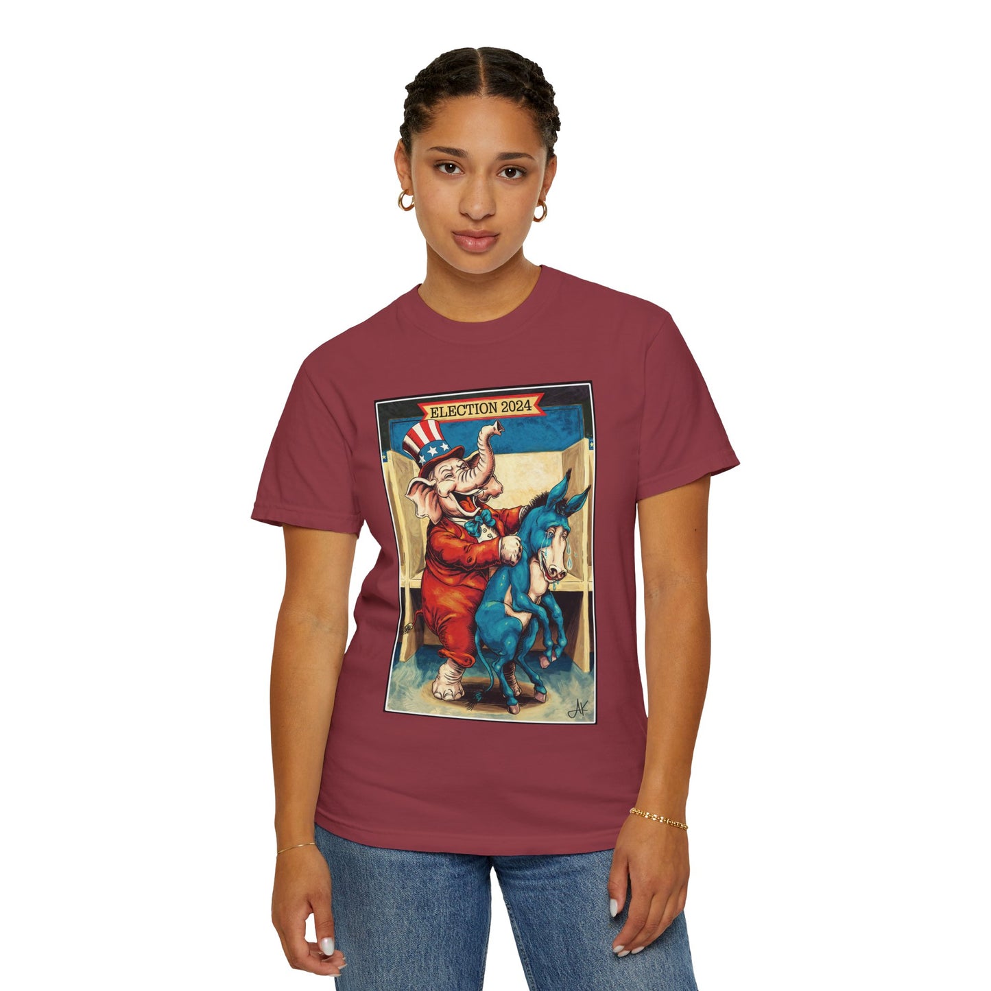 "MAGA Spanked the Donkeys 2024", Unisex T-shirt (Light Colors)
