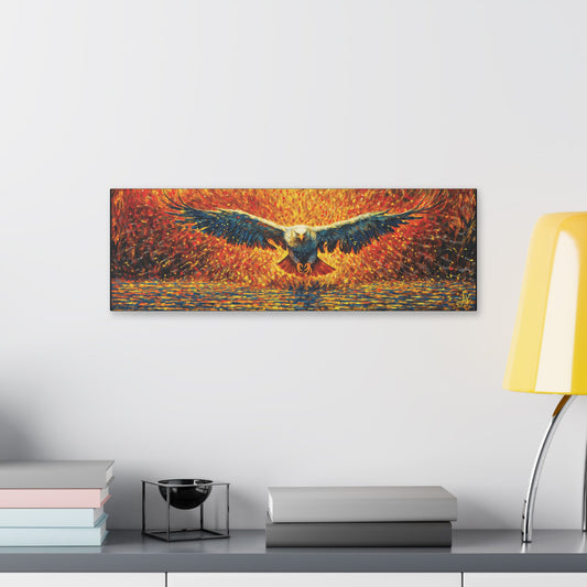 "Golden Eagle - Jeremiah 33:3 (KJV)", Classic Stretched Canvas Fine Art Print