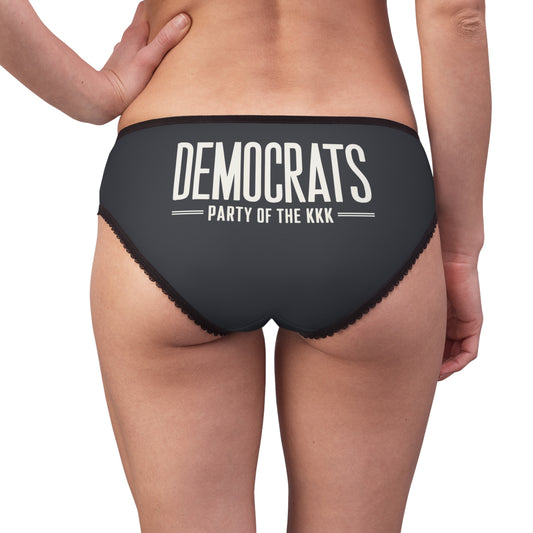 "Democrats - Party of the KKK", Women's Briefs (Highland Grey)