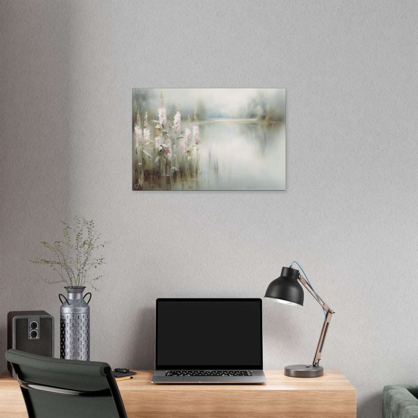 "Pink Rushes", Fine Art Classic Stretched Canvas