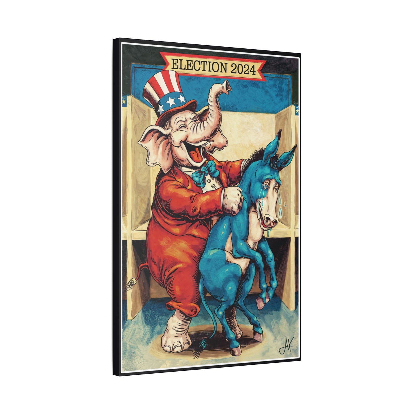 "MAGA Spanked the Donkeys 2024", Stretched Classic Canvas Print