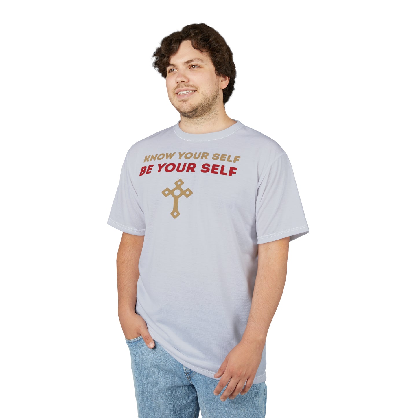 "Know Your Self", Unisex T-shirt (Inked Silk Grey)