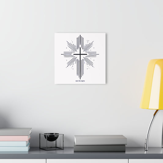 "See His Signs", Acrylic Wall Print (French Cleat Hanging) (Alabaster White)